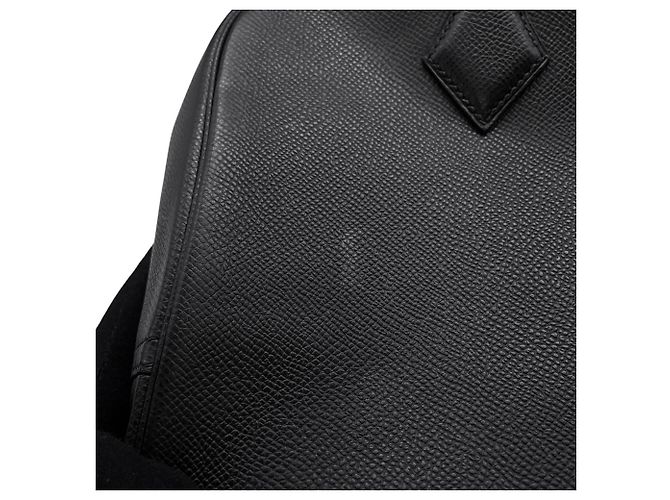 Hermès Borsa Plume Hermes, pelle Epsom nera, timbro J. HERMES nero. HERMES. - vista 7