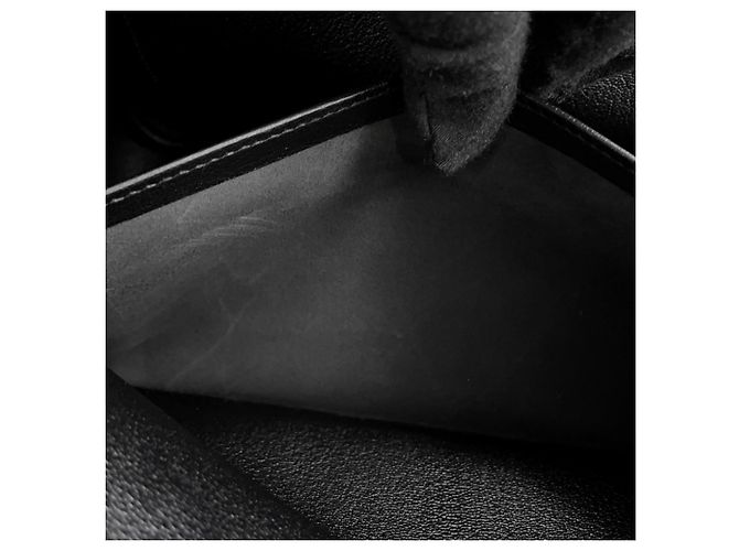 Hermès Borsa Plume Hermes, pelle Epsom nera, timbro J. HERMES nero. HERMES. - vista 8