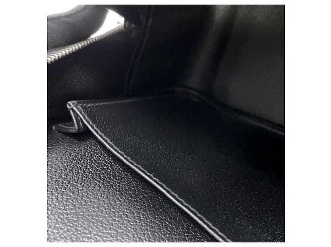Hermès Borsa Plume Hermes, pelle Epsom nera, timbro J. HERMES nero. HERMES. - vista 9