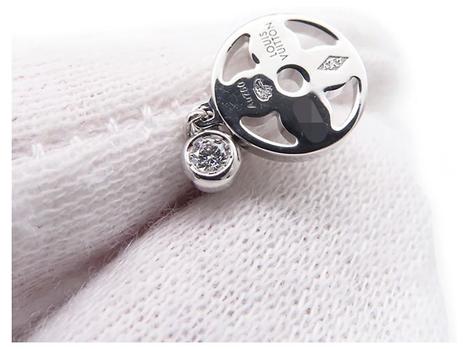 Louis Vuitton Monogram Idylle Ohrringe, Diamanten, Approx. . Total, Weißgold, , Blume, Diamant LOUIS VUITTON - Ansicht 6