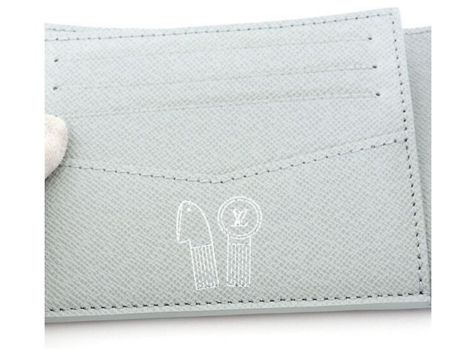 Louis Vuitton Portefeuille Slender Monogram Iridescent Grey Klapperbrieftasche Braun - Ansicht 4