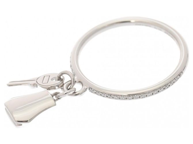 Hermès HERMES Kelly Clochette PM Ring, Größe #, Diamant, Damen, Weißgold (WG), Note A, Gebraucht, Ginzo - Ansicht 4