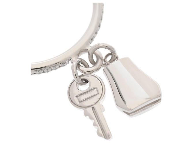 Hermès HERMES Kelly Clochette PM Ring, Größe #, Diamant, Damen, Weißgold (WG), Note A, Gebraucht, Ginzo - Ansicht 8