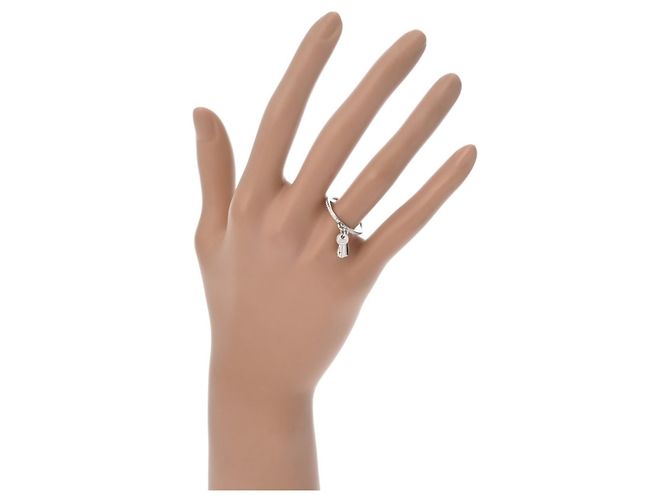 Hermès HERMES Kelly Clochette PM Ring, Größe #, Diamant, Damen, Weißgold (WG), Note A, Gebraucht, Ginzo - Ansicht 9