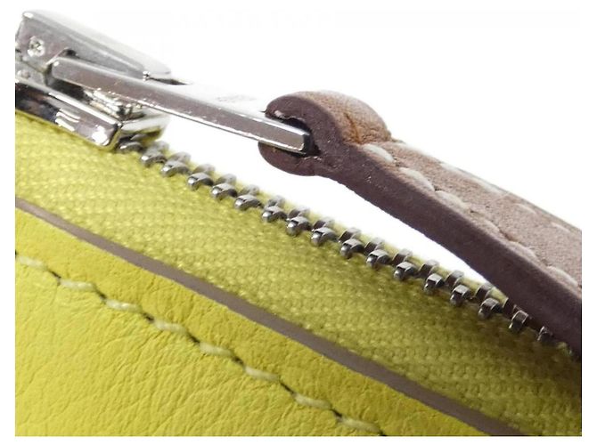 Silk In Hermès Hermes EN LIBERTE Cartera compacta de seda Naranja - vista 4