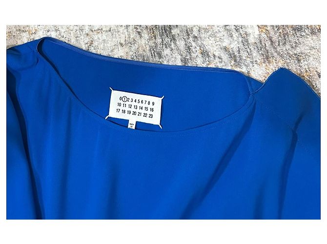 Maison Martin Margiela Maison Margiela Abito Drappeggiato Blu - vista 8