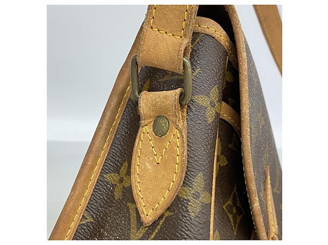 Borsa a tracolla Louis Vuitton Monogram Gibeciere MM M42247 Marrone - vista 12