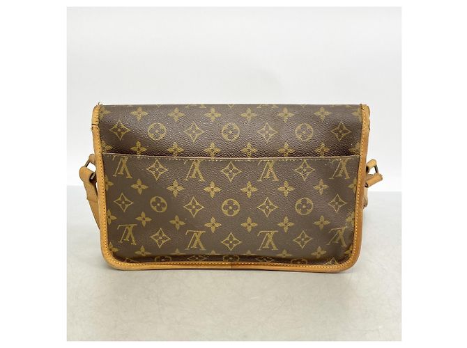 Borsa a tracolla Louis Vuitton Monogram Gibeciere MM M42247 Marrone - vista 14