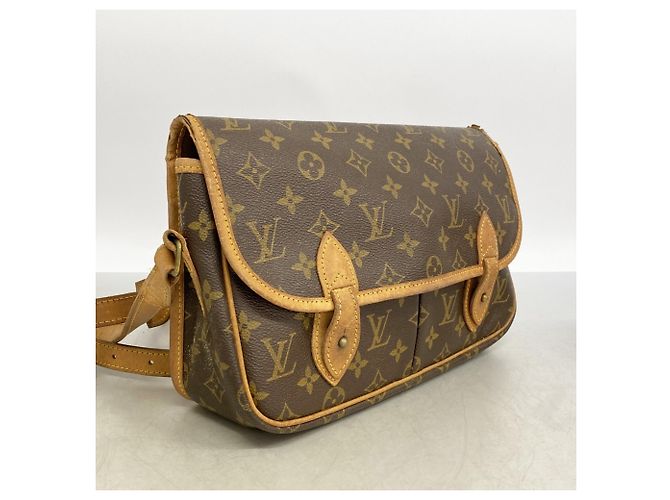 Borsa a tracolla Louis Vuitton Monogram Gibeciere MM M42247 Marrone - vista 2