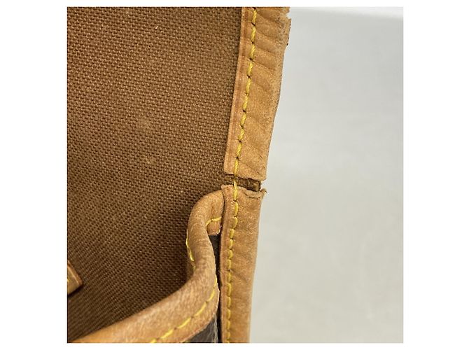 Borsa a tracolla Louis Vuitton Monogram Gibeciere MM M42247 Marrone - vista 8