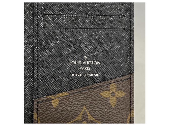 Organizer Louis Vuitton Monogram Macassar Card Case Brown Black - view 4