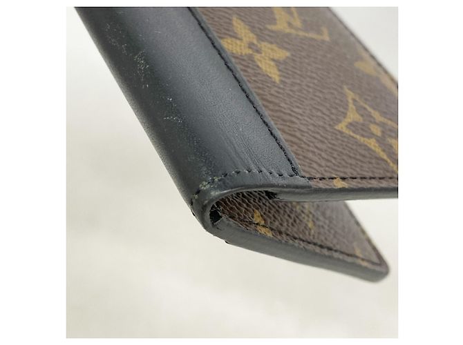 Organizer Louis Vuitton Monogram Macassar Card Case Brown Black - view 5