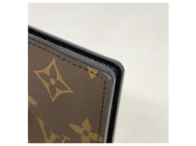 Organizer Louis Vuitton Monogram Macassar Card Case Brown Black - view 6