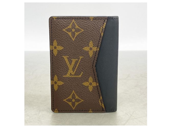 Organizer Louis Vuitton Monogram Macassar Card Case Brown Black - view 7
