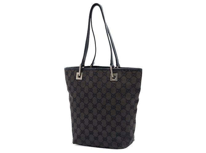 Tote in tela GG marrone Gucci Marrone scuro - vista 2
