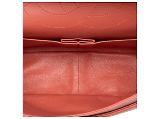 Chanel Arancione in agnello trapuntato Reissue 2.55 Double Flap 227 - vista 4