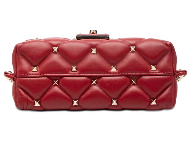 Valentino Red Nappa Candystud Crossbody Rosso - vista 3