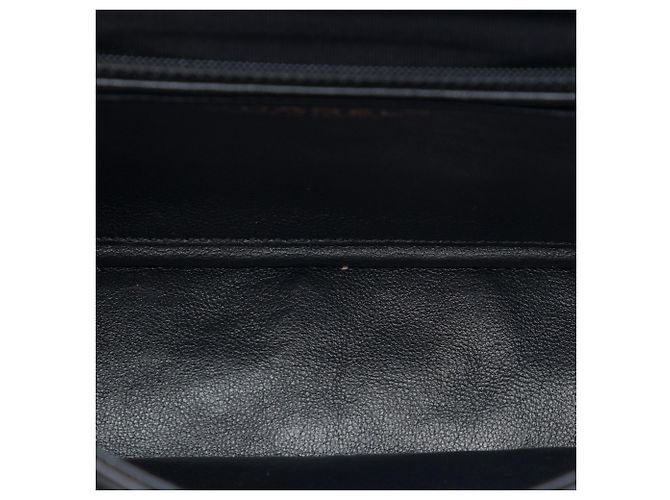Chanel Black Medium Classic Lambskin Valentines Heart Charms Single Flap Preto - vista 4