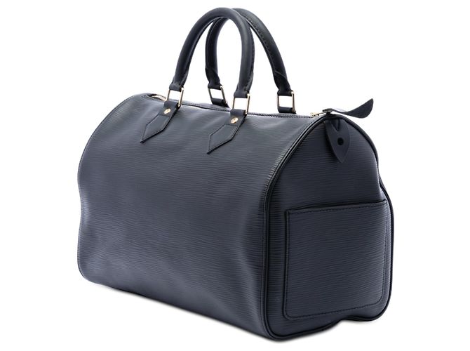 Louis Vuitton Black Epi Speedy 35 Nero - vista 2