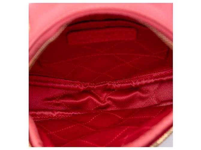 Chanel Pink CC gestepptes Lammleder Clutch mit Kette - Ansicht 4