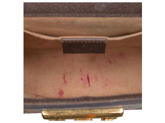Gucci Beige Small GG Supreme Bengal Padlock Crossbody - vista 4