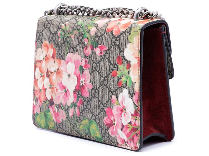 Gucci Beige Small GG Supreme Blooms Dionysus Crossbody - vista 2