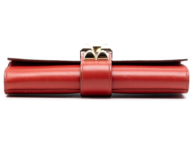 Clutch Medor 23 en Tadelakt rojo Hermès Roja - vista 3