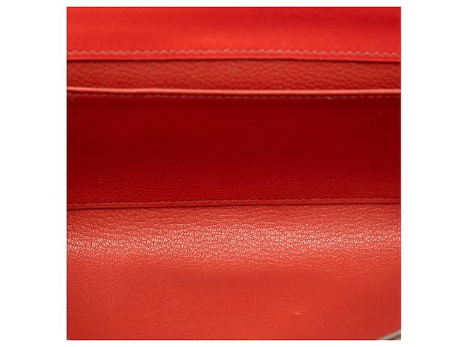 Clutch Medor 23 en Tadelakt rojo Hermès Roja - vista 4