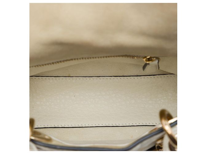 Lady Dior mini in agnello cannage bianco - vista 4