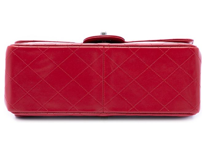 Borsa a manico Chanel Red Medium Quilted Lambskin Rosso - vista 3