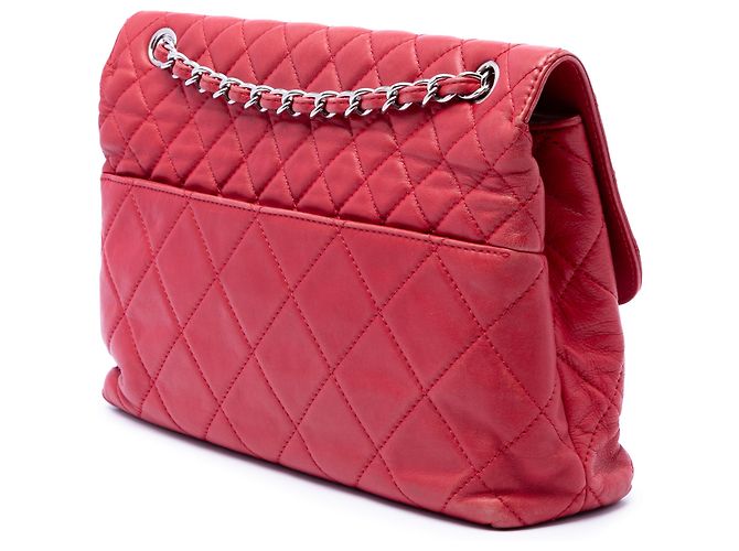Chanel Red CC Quilted Calfskin In The Business Flap Rosso - vista 2