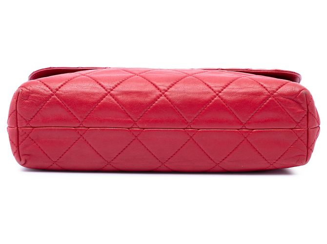 Chanel Red CC Quilted Calfskin In The Business Flap Rosso - vista 3