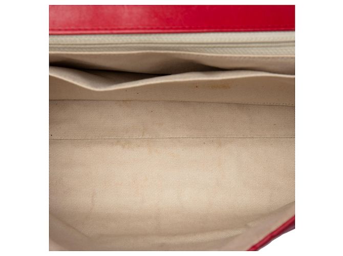 Chanel Red CC Quilted Calfskin In The Business Flap Rosso - vista 4