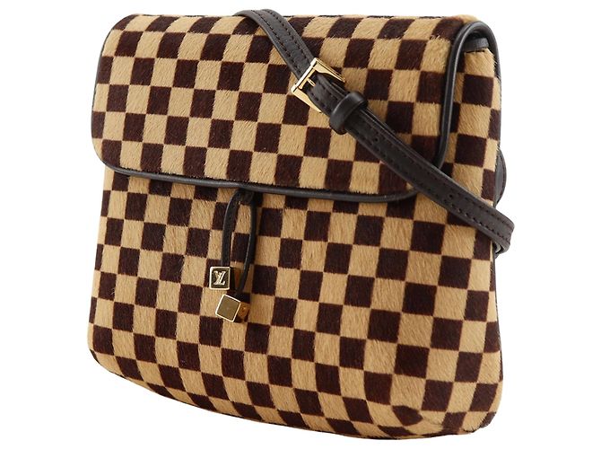 Louis Vuitton Marrone Damier Sauvage Gazelle - vista 2