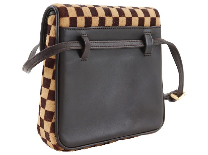 Louis Vuitton Marrone Damier Sauvage Gazelle - vista 3