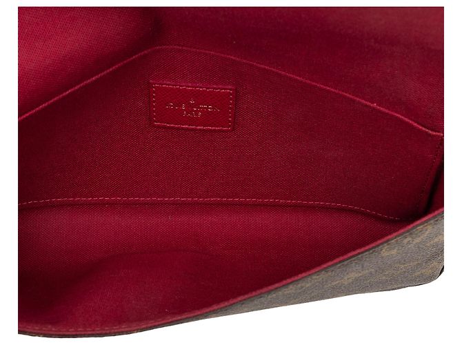 Louis Vuitton Pochette Felicie Monogram marrone - vista 4