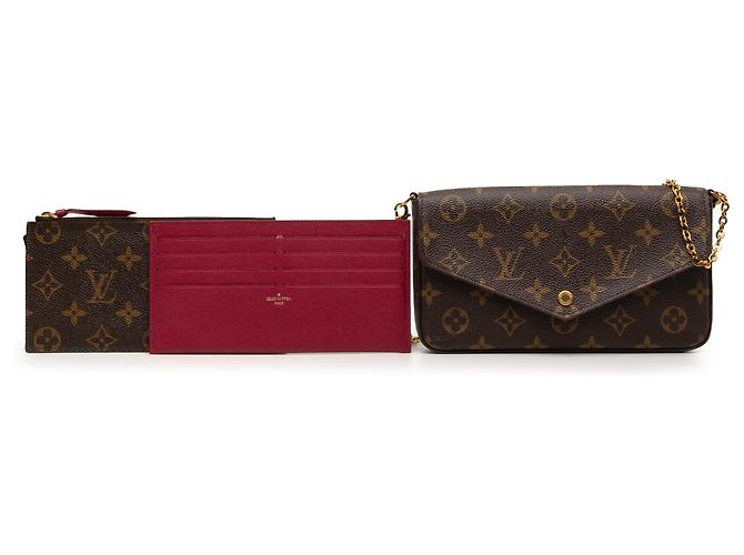 Louis Vuitton Pochette Felicie Monogram marrone - vista 8