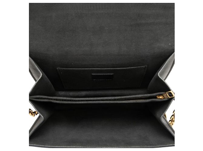 Louis Vuitton Dauphine MM in pelle di vitello nera Nero - vista 4