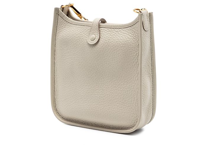 Hermès Gray Clemence Evelyne I TPM 16 Marrone Grigio - vista 2