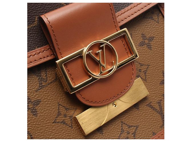 Louis Vuitton Mini Dauphine Monogram Reverse Marrone - vista 6