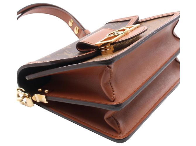Louis Vuitton Mini Dauphine Monogram Reverse Marrone - vista 7