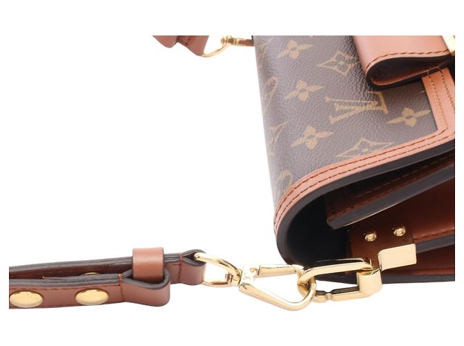 Louis Vuitton Mini Dauphine Monogram Reverse Marrone - vista 8