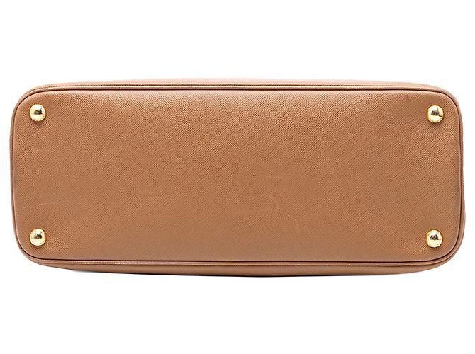 Borsa Prada Brown Medium Bicolor Saffiano Lux Promenade Marrone - vista 3