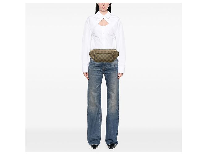 Marsupio Louis Vuitton Damier Ebene marrone Melville - vista 6