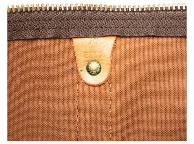 Louis Vuitton Marrone Monogram Keepall 55 - vista 6