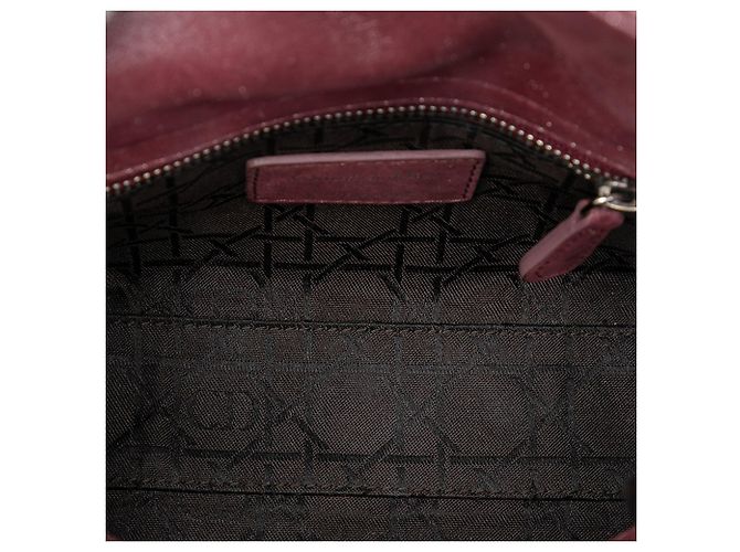 Lady Dior Mini in agnello cannage iridescente rosa - vista 4