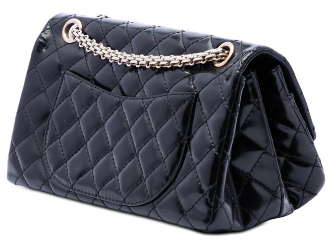 Chanel Black Quilted Glazed Calfskin Reissue 2.55 Accordion Flap 225 - vista 2