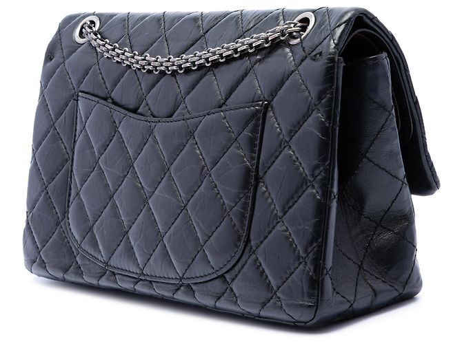 Chanel Black Quilted Aged Calfskin Reissue 2.55 Double Flap 226 Nero - vista 2