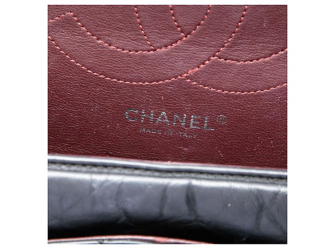 Chanel Black Quilted Aged Calfskin Reissue 2.55 Double Flap 226 Nero - vista 5