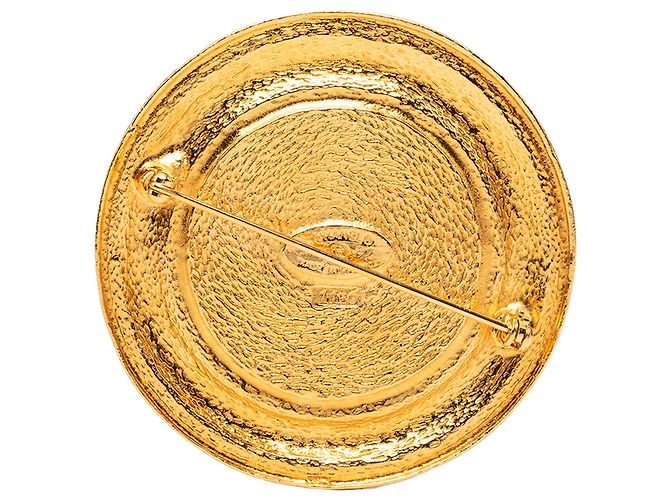 Chanel Medaillon-Brosche 31 Rue Cambon Vergoldet Golden - Ansicht 2